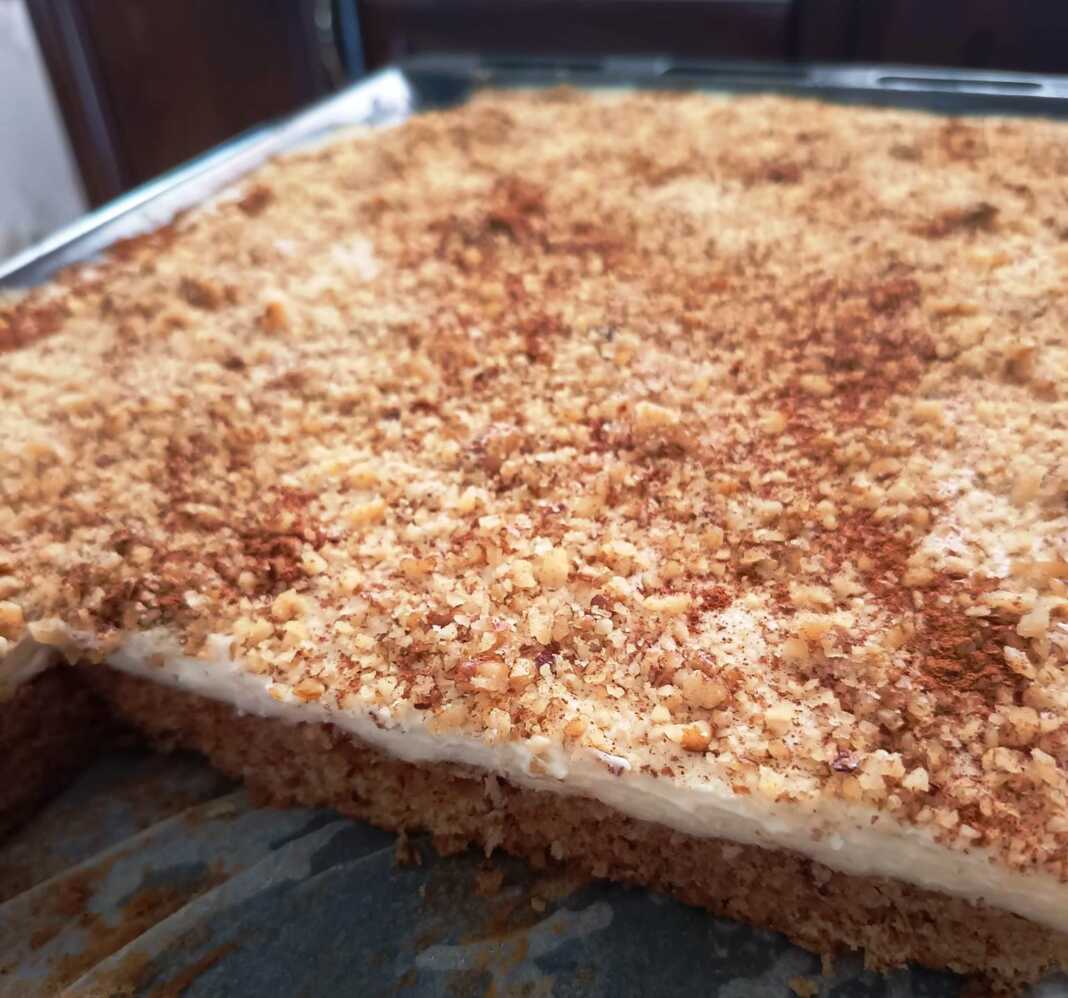 Καρυδόπιτα με Κρέμα και καρύδι