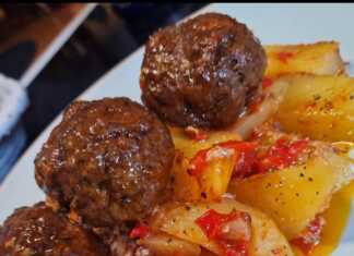 Κεφτεδάκια στο φούρνο με πατάτες