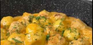 Πατατοκεφτέδες με Κεφτεδάκια αλα κρεμ