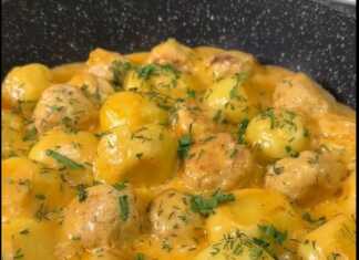 Πατατοκεφτέδες με Κεφτεδάκια αλα κρεμ