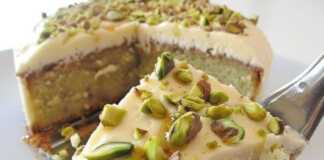 Κέικ Φυστίκι με τυρί κρέμα