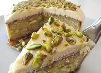 Κέικ Φυστίκι με τυρί κρέμα