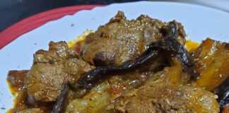 Μοσχάρι Κοκκινιστό με Μελιτζάνες