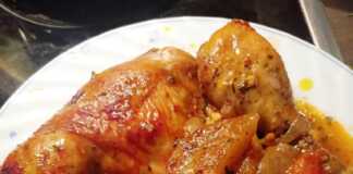 μπουτάκια κοτόπουλο με πατάτες και σάλτσα μπάρμπεκιου