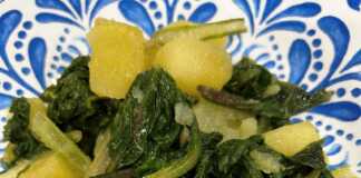 πατάτες με χόρτα