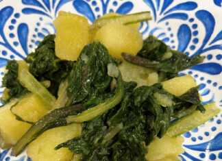 πατάτες με χόρτα