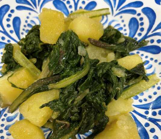 πατάτες με χόρτα