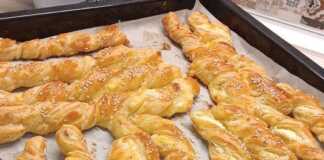 Σφολιατίνια με τυρί κρέμα