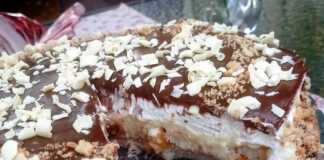 Τούρτα με κρέμα σαντιγύ και γκανάς σοκολάτας