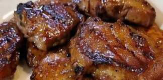 μπριζολάκια με καστανή ζάχαρη