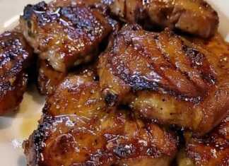 μπριζολάκια με καστανή ζάχαρη