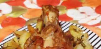 Χοιρινό κότσι με πατάτες στο φούρνο