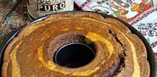 ανάμεικτο κέικ με κακάο και βανίλια