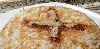 Ατζέμ πιλάφι (πιλάφι γλυκό με ρύζι και φιδέ) Ατζέμ πιλάφι