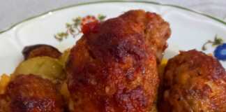 Κεφτέδες με λαχανικά στο φούρνο