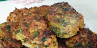 Κολοκυθοκεφτέδες με γιαούρτι και σπανάκι