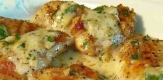 Φιλέτο Κοτόπουλο με Τέσσερα Τυριά