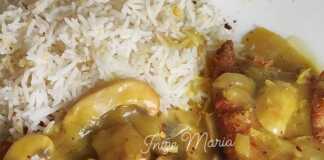 Φιλέτο κοτόπουλο με κουρκουμά και λευκή σάλτσα μανιταριών