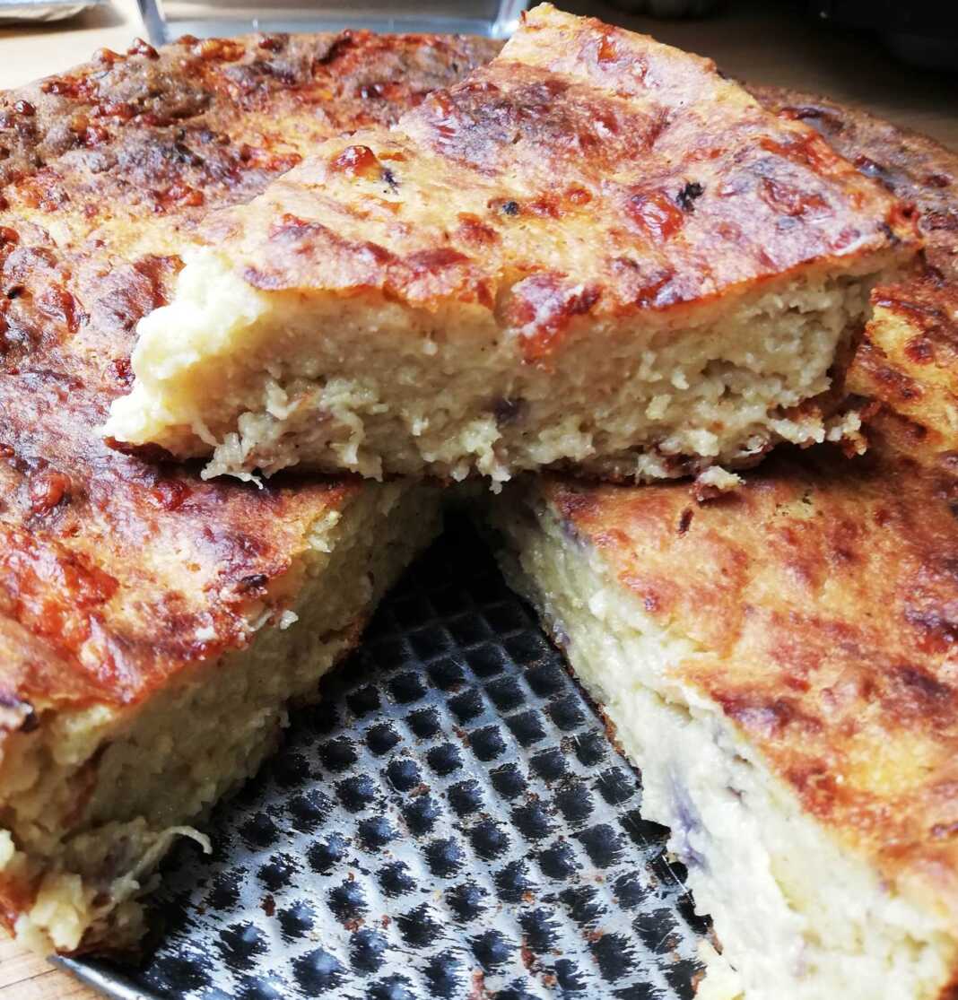 μελιτζανόπιτα χωρίς φύλλο