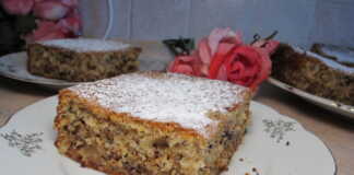 μηλόπιτα με καρύδια