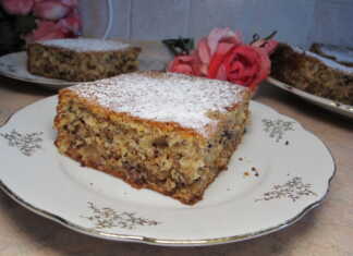 μηλόπιτα με καρύδια