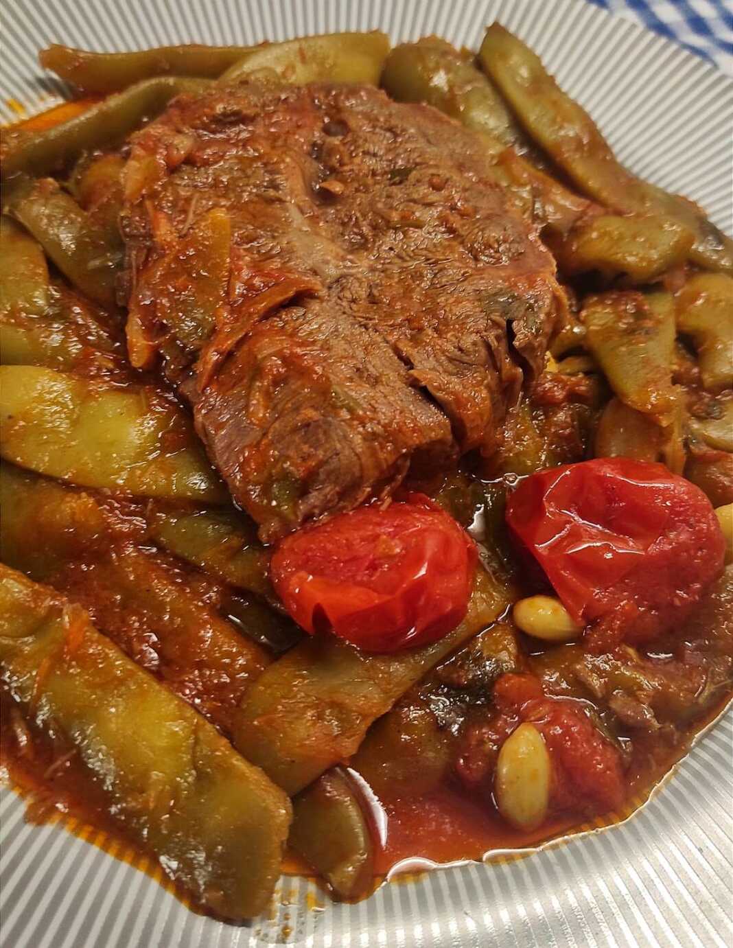 Μοσχαράκι με φασολάκια