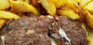 Μπιφτέκια Γεμιστά με Γραβιέρα