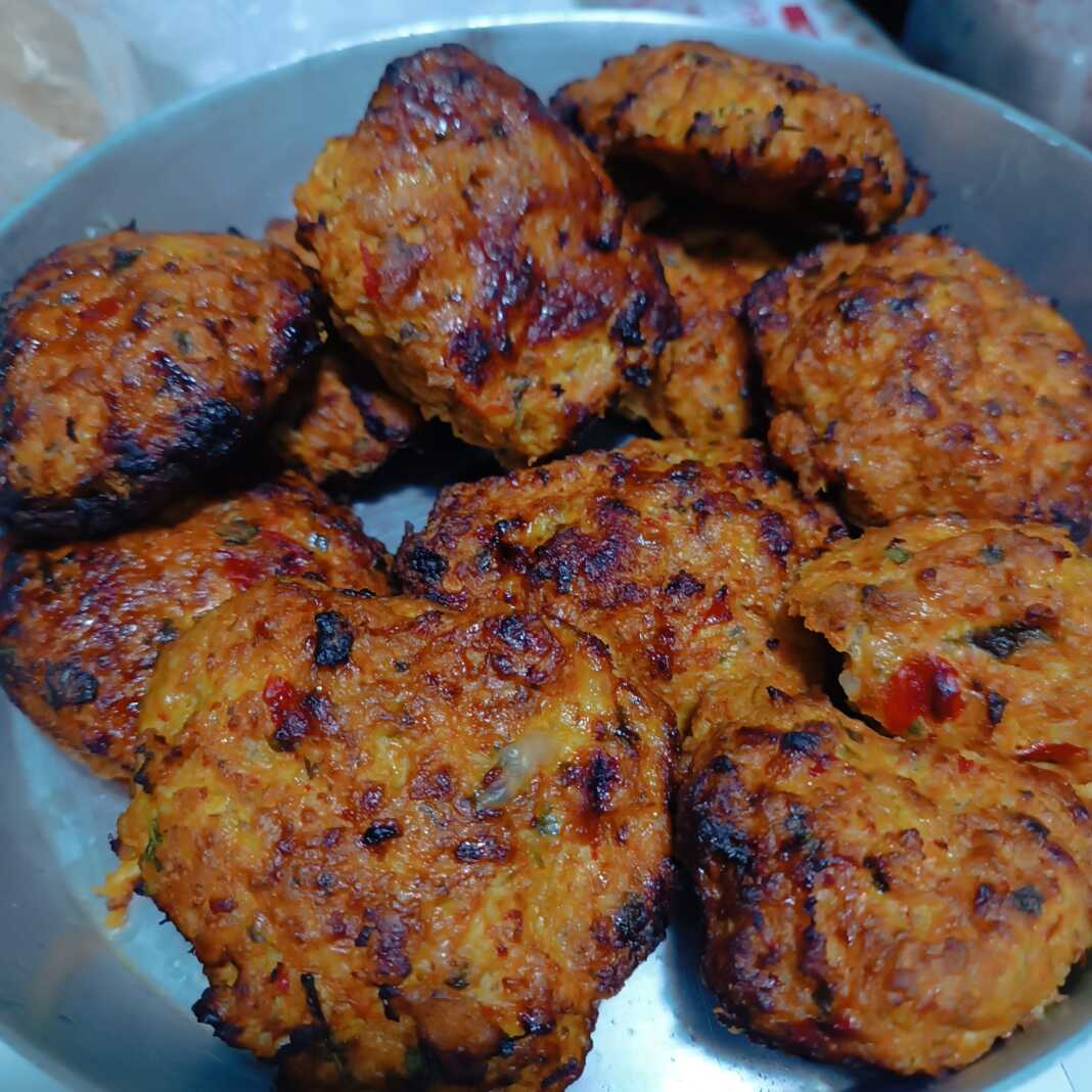 Μπιφτέκια Κοτόπουλου στην φριτέζα αέρος