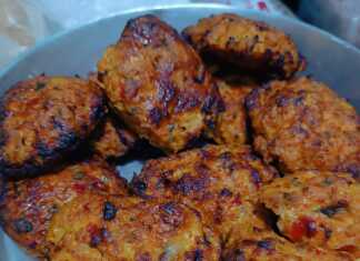 Μπιφτέκια Κοτόπουλου στην φριτέζα αέρος