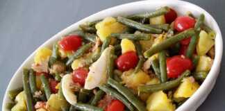 πατατοσαλάτα με φασολάκια