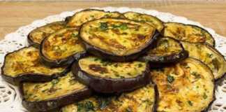 ψητή μελιτζάνα με σκόρδο