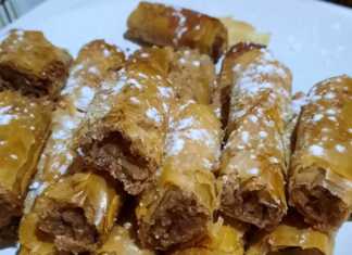 ρολάκια, μήλο, κρούστα, γλυκό, κανέλα, επιδόρπιο