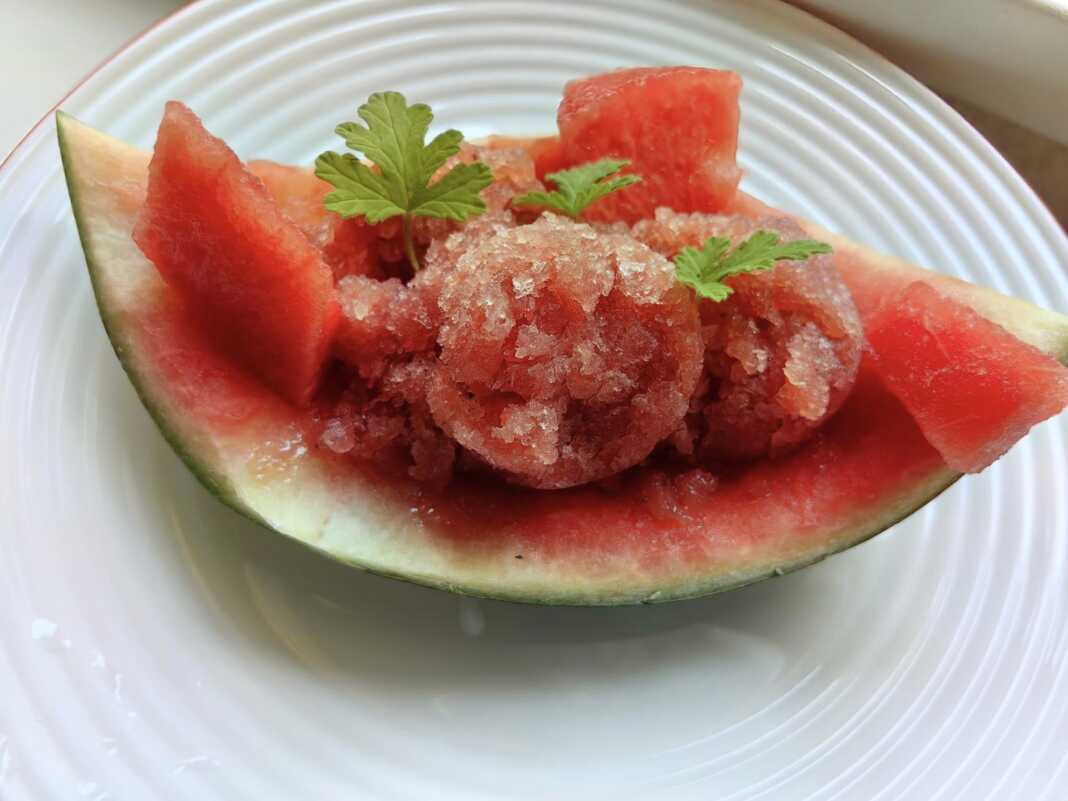 Σορμπέ Καρπούζι και Μπανάνα Σορμπέ Καρπούζι και Μπανάνα