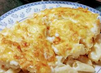 σουφλέ με πέννες, μπεσαμέλ και κασέρι