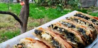 χορτόπιτα με σπανάκι, πράσα και φέτα