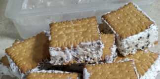 Παγωτό Σάντουιτς Στρατσιατέλα