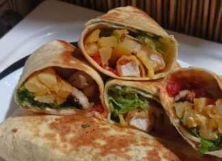 Τορτίγιες με Κοτομπουκιές και Λαχανικά