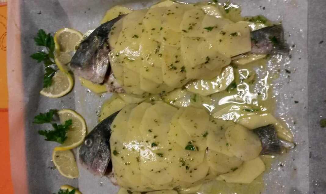 Τσιπούρες με πατάτες στο φούρνο