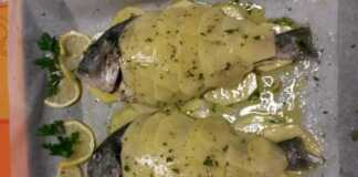 Τσιπούρες με πατάτες στο φούρνο