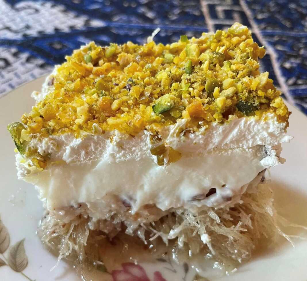 Εκμέκ Κανταΐφι με Λιβανέζικη Κρέμα