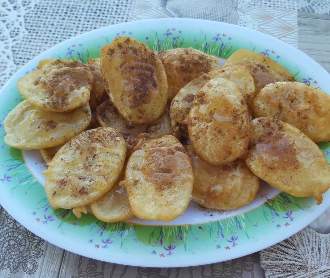 τηγανίτες με μέλι