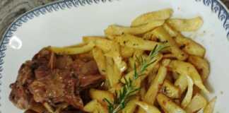 Κατσικάκι με Πατάτες Τηγανητές