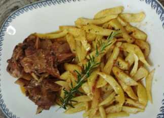 Κατσικάκι με Πατάτες Τηγανητές