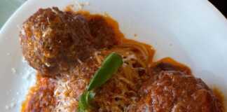 Κεφτέδες με Μακαρόνια και Σάλτσα Μαρινάρα