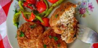 τηγανιτοί κεφτέδες με χοιρινό κιμά