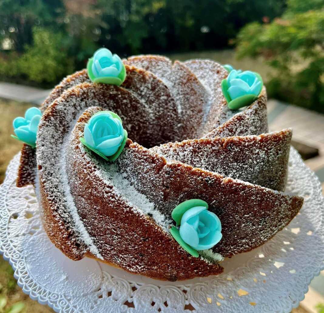 κέικ με κομματάκια σοκολάτας