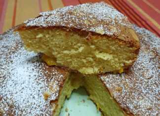 Κέικ βανίλιας, πορτοκαλί και ροδάκινο