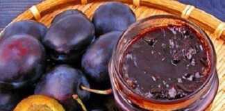 μαρμελάδα δαμάσκηνου με καρύδια και κανέλα