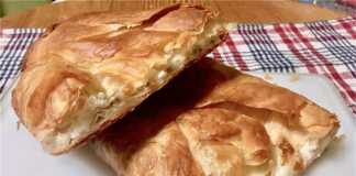 μπουγάτσα με τυρί σε φύλλο αέρος