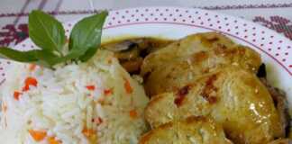 Ψαρονέφρι με λευκά μανιτάρια